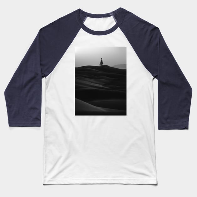 Monochrome Savior Baseball T-Shirt by FrankMoth